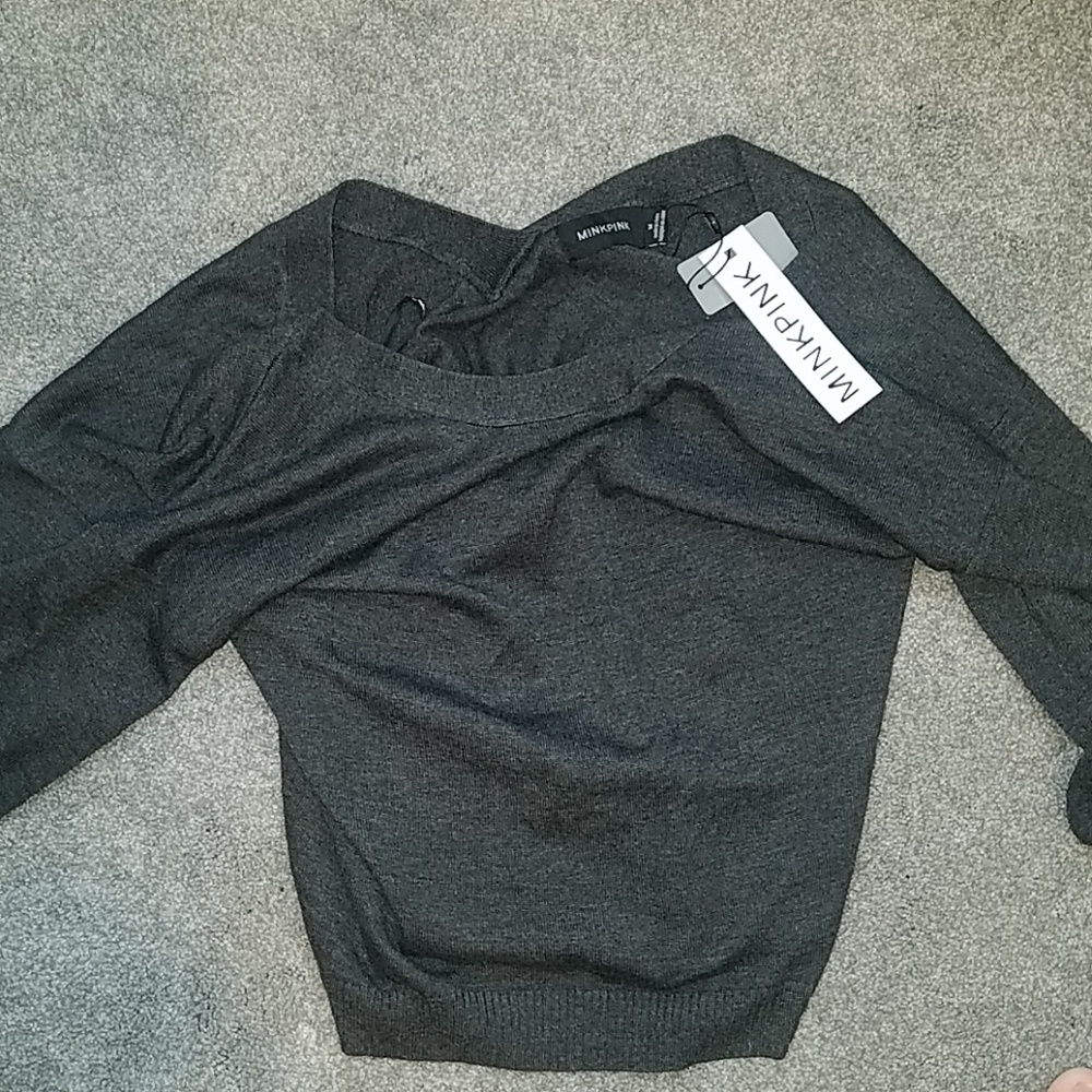 MinkPink Start Over V Neck Knit